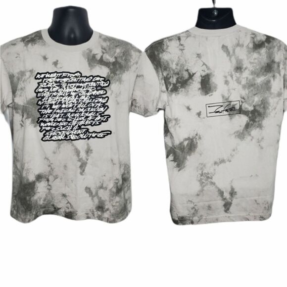 UNIQLO x FUTURA LABORATORIES shirt‎  tie dye script t-shirt XS - Picture 1 of 6